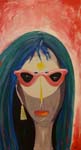 ms cool mit weißem kreis, 100x50, 2019